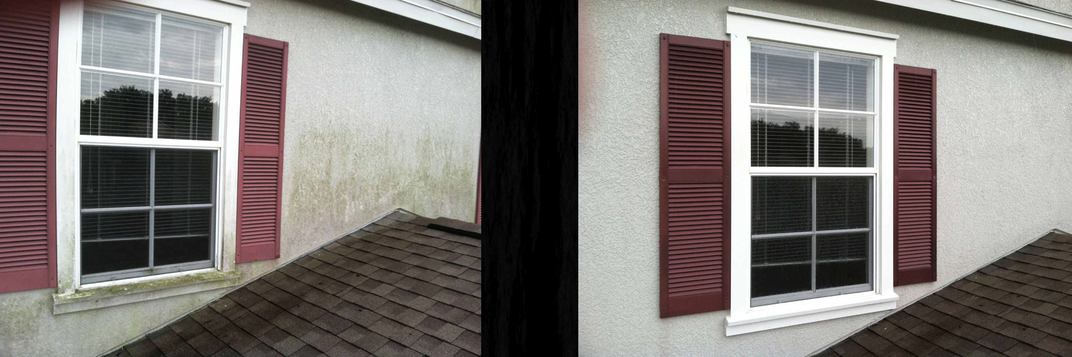Before & After Stucco Home Grime BustersGrime Busters